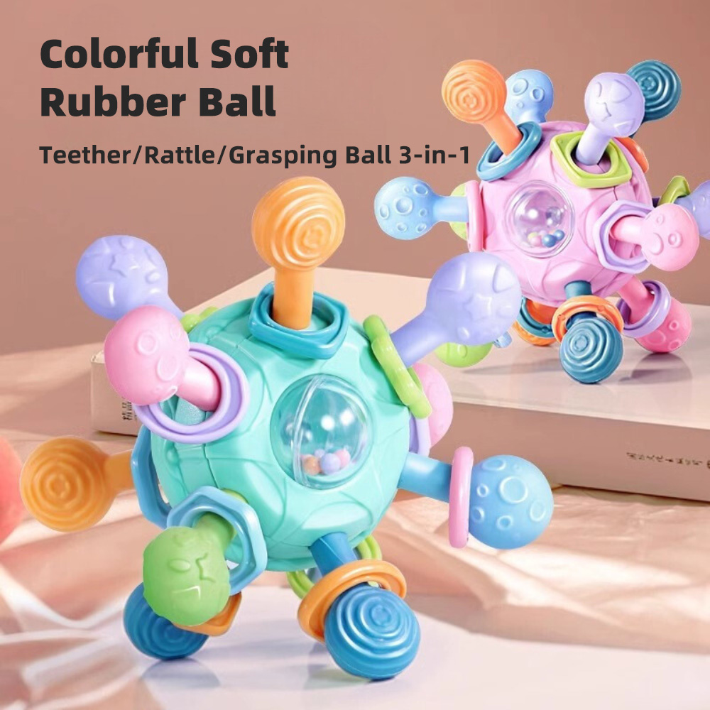 Musical Instrument Rattle - Baby Manhattan Grasping Ball - 3-in-1