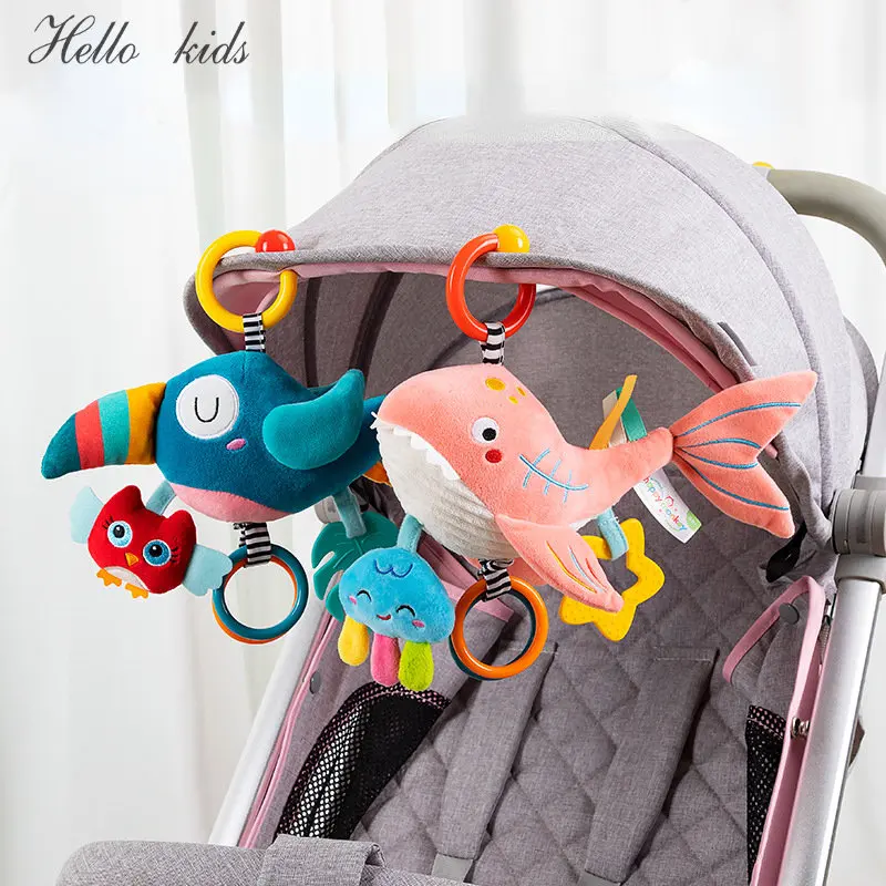 Musical Instrument Rattle - Newborn Infant Soft Plush Toy Teether