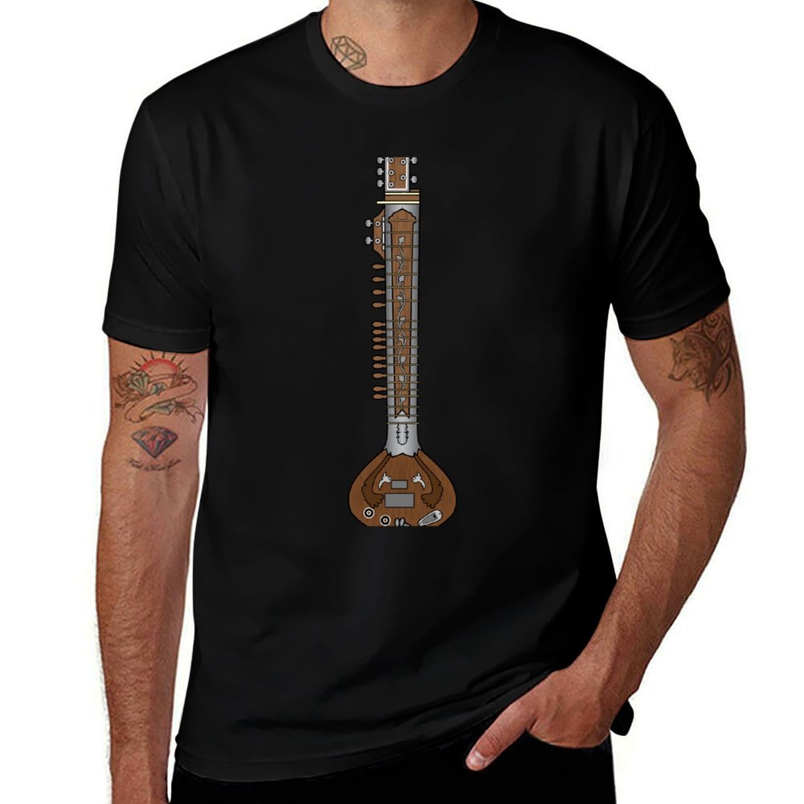 MUSICAL INSTRUMENTS - SITAR T- - Musical Instrument Sitar 评论和价格