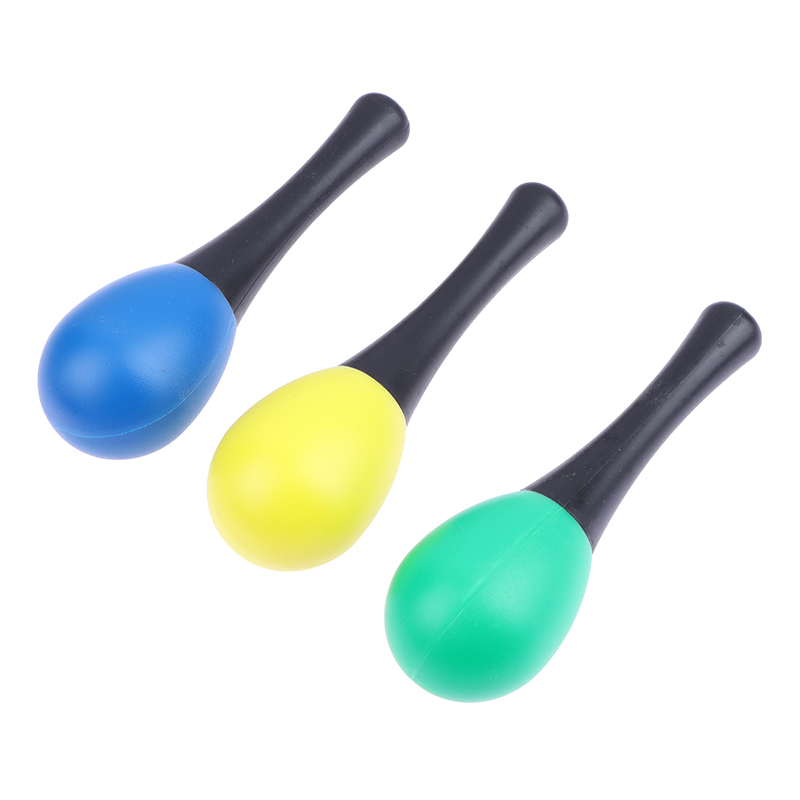 2Pcs Plastic Maracas Sand Hamm - Musical Instrument Rattle 评论和价格