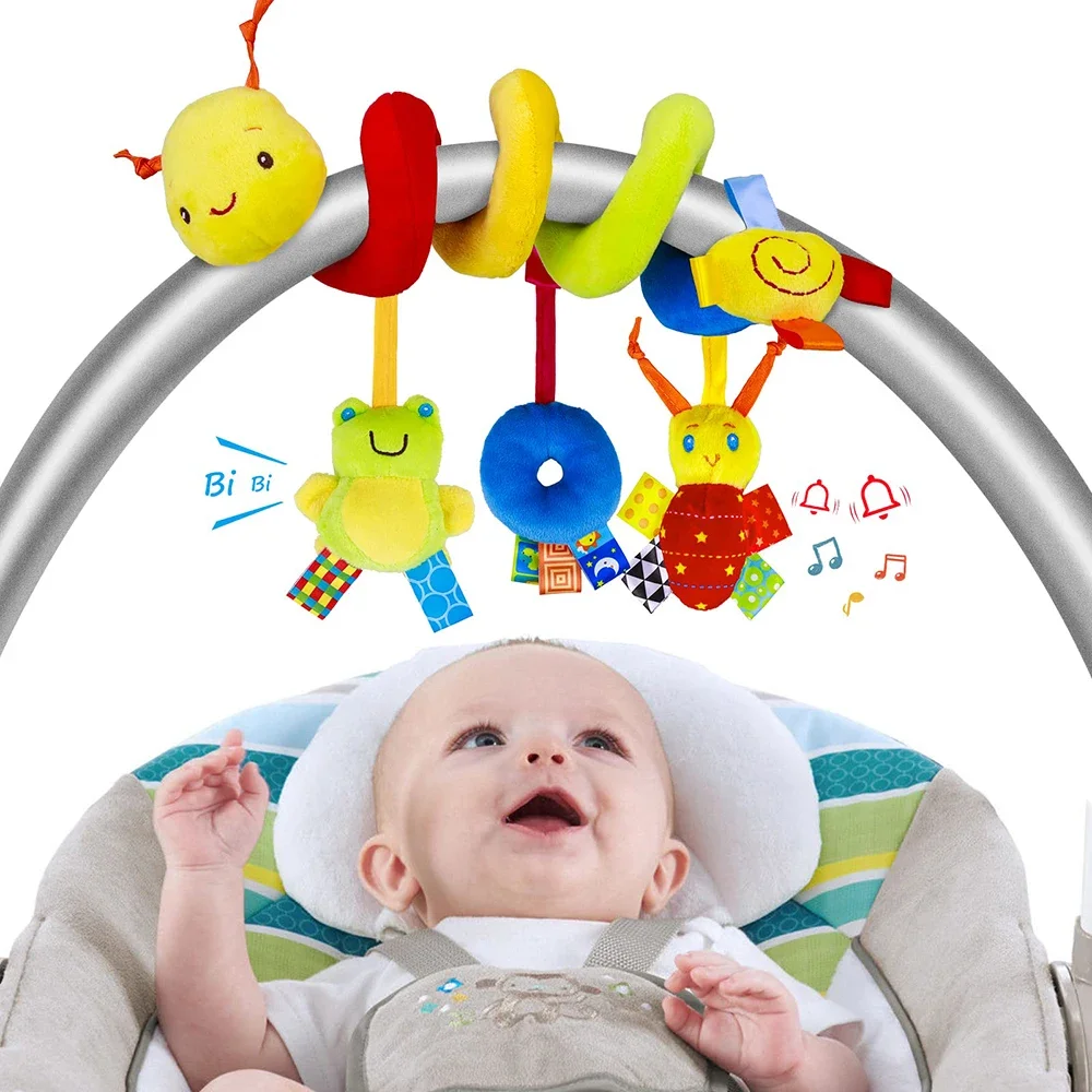 Spiral Stroller Toys Newborn P - Musical Instrument Rattle 评论和价格