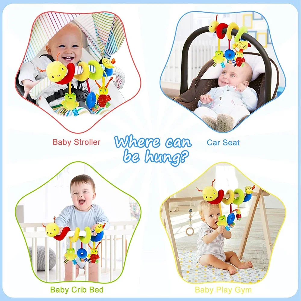 Spiral Stroller Toys Newborn P - Musical Instrument Rattle 评论和价格