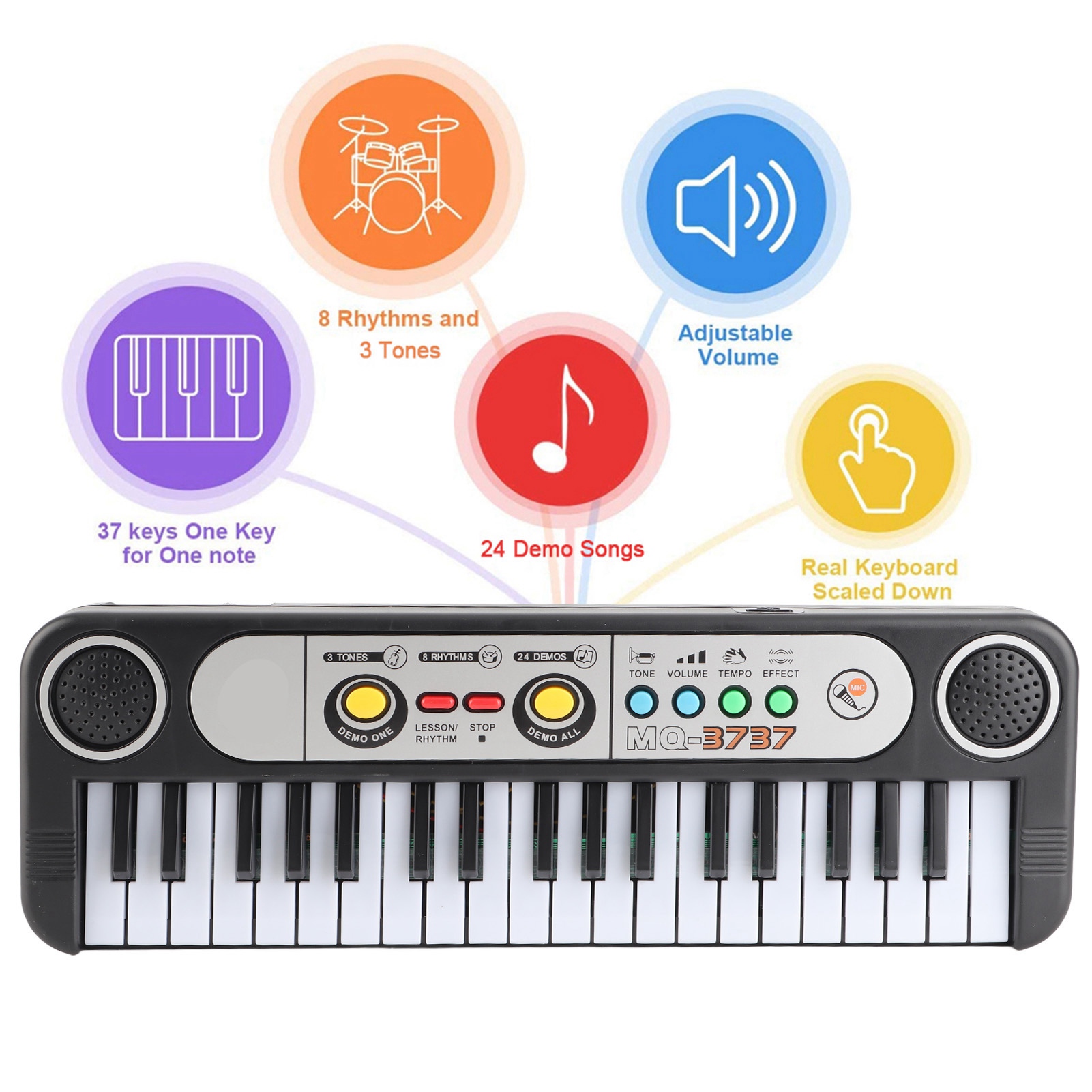 37 Keys Electric Digital Key B - Musical Instrument Names 评论和价格