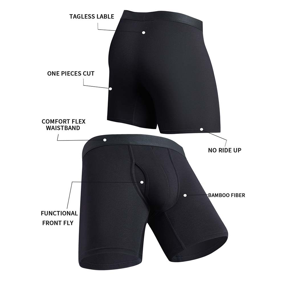 8Pcs Bamboo Fiber Boxers Man B - Didgeridoo Bamboo 评论和价格