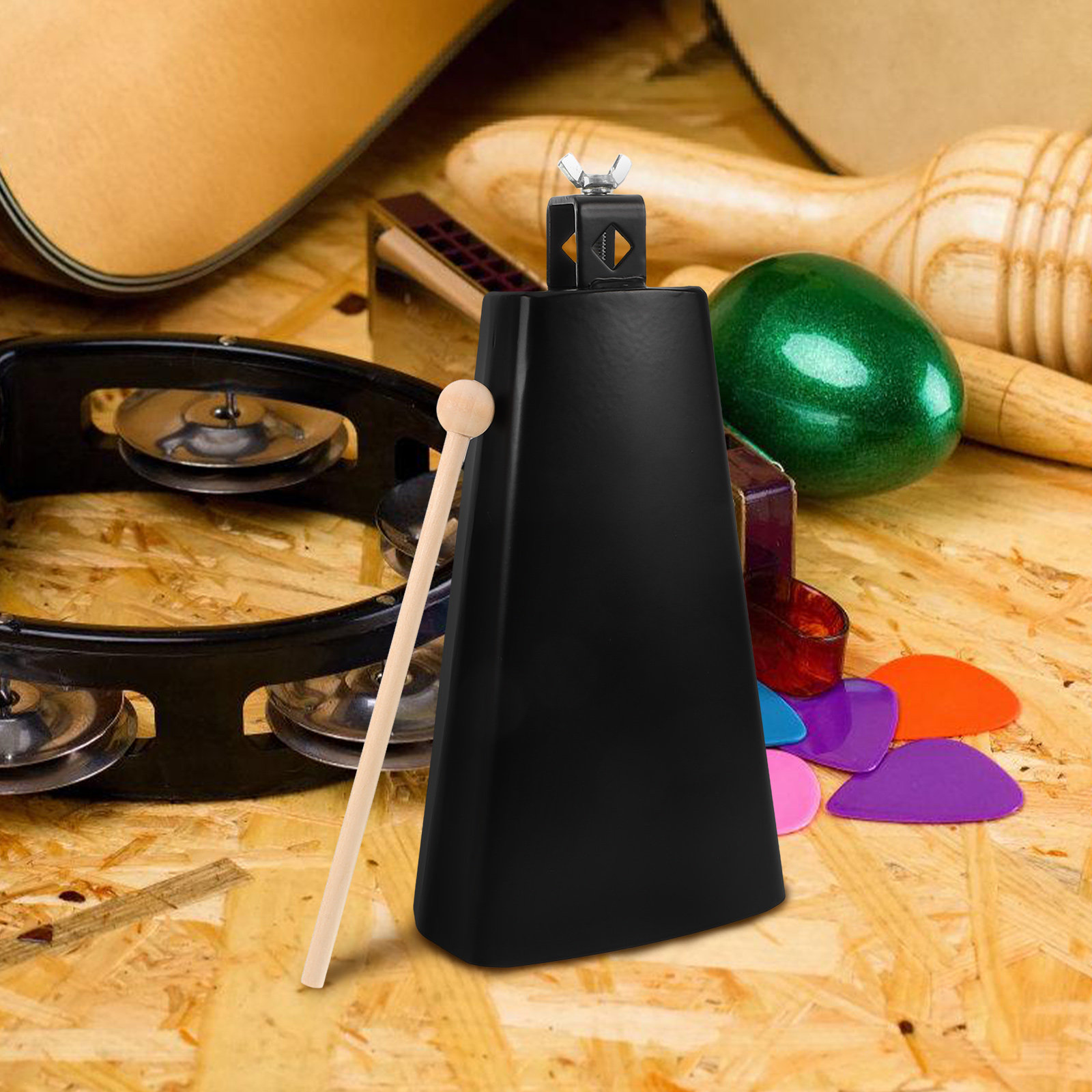 1Set Metal Cowbell Instrument  - Musical Instrument Band 评论和价格