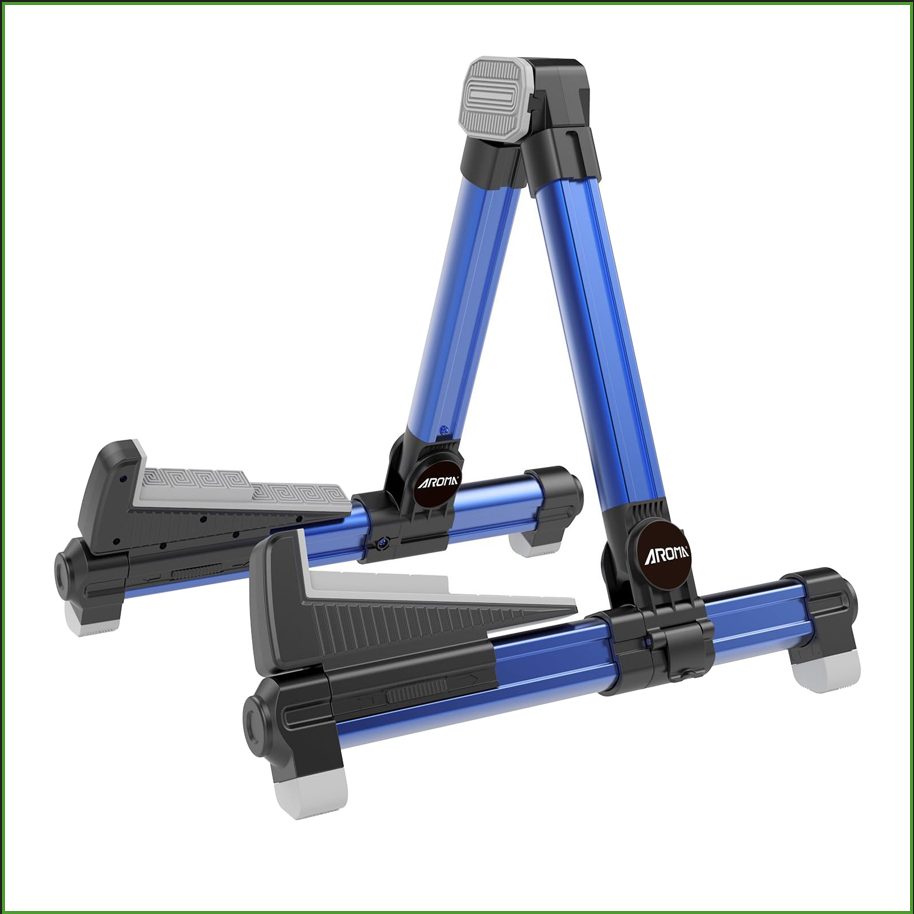 Foldable Aluminum Guitar Stand - Musical Instrument Bass 评论和价格