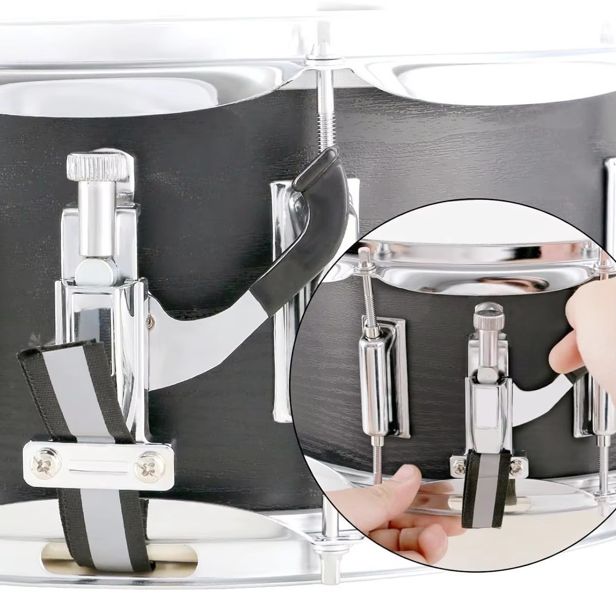 Wood‑grain Marching Drums Marc - Musical Instrument Band 评论和价格