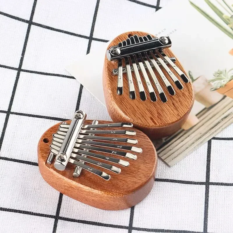 1Pcs Wood Mini Thumb Piano Mus - Musical Instrument Names 评论和价格