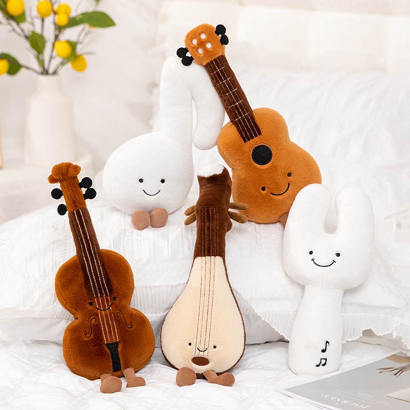 Cute Musical Plush Toy Soft Vi - Musical Instrument Veena 评论和价格
