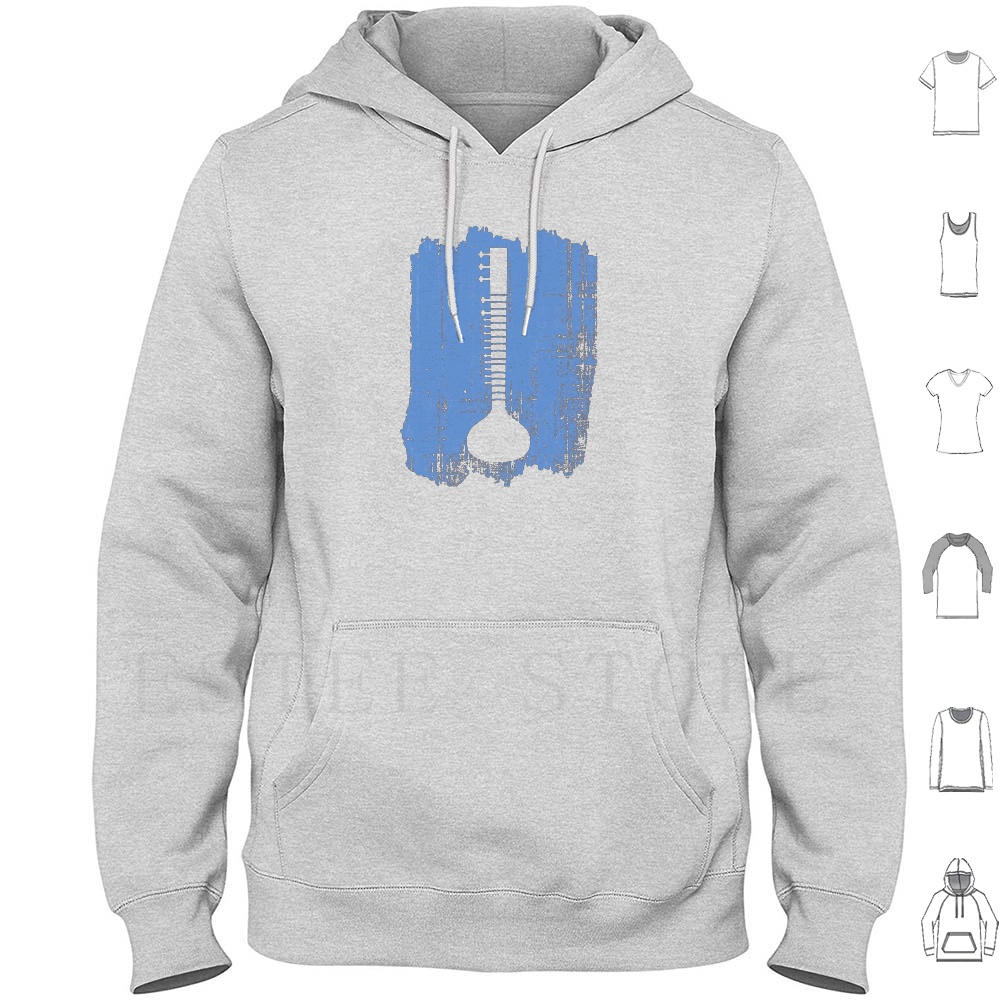 Indian Sitar Hoodies Idea Ukul - Musical Instrument Sitar 评论和价格