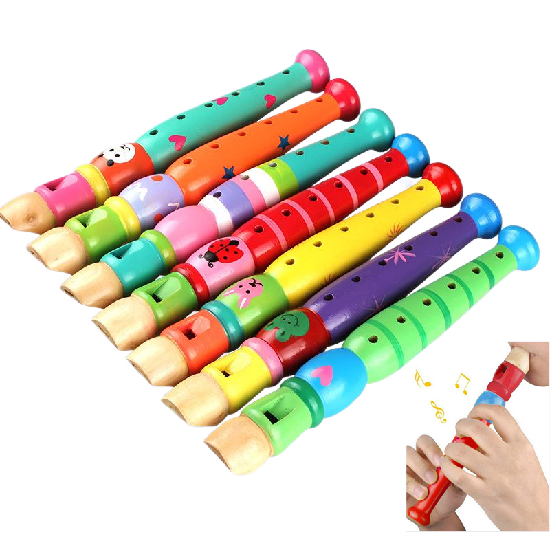 2pcs Wooden Flute 20cm Colorfu - Musical Instrument Drawing 评论和价格