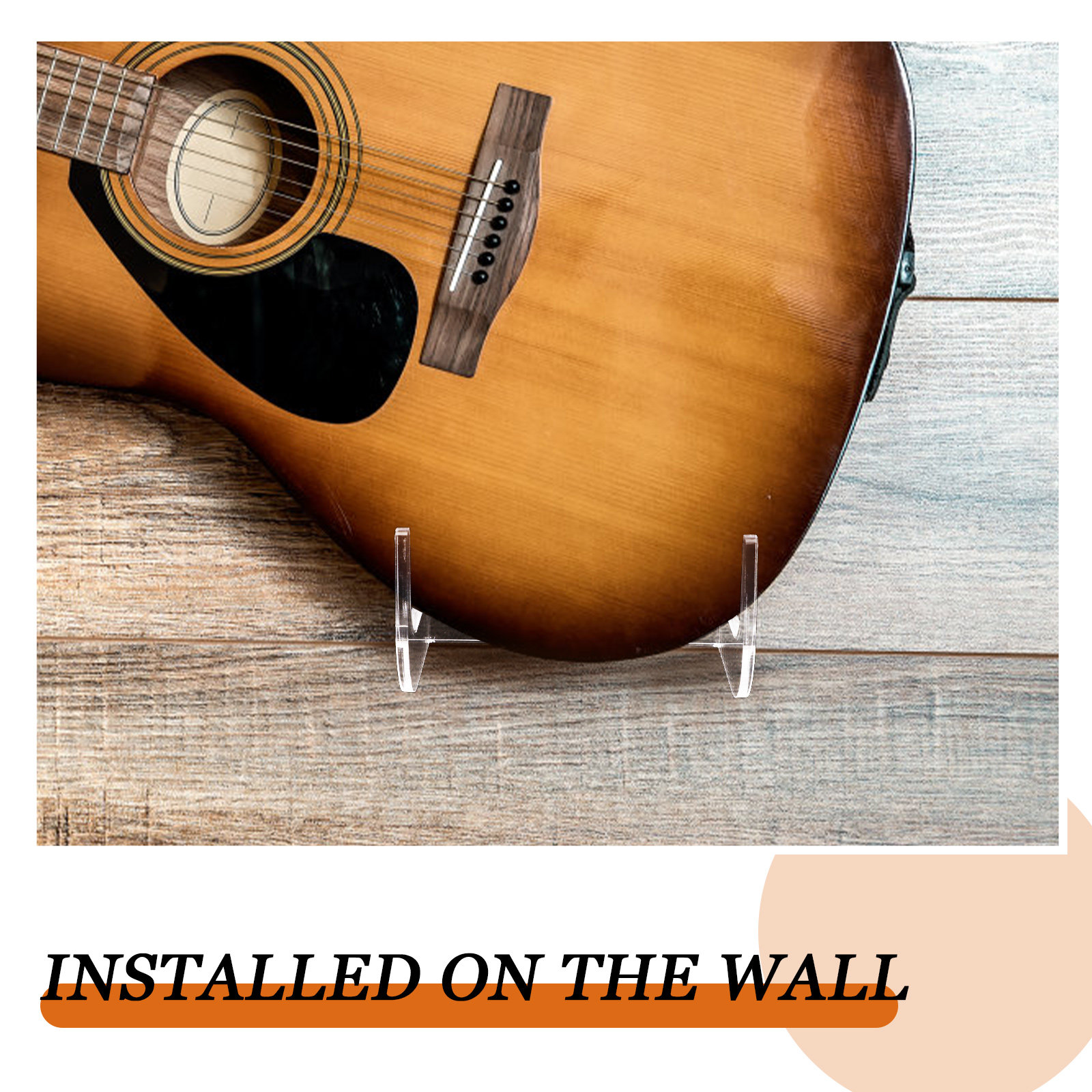 1Set Guitar Wall Hanger Acryli - Musical Instrument Bass 评论和价格
