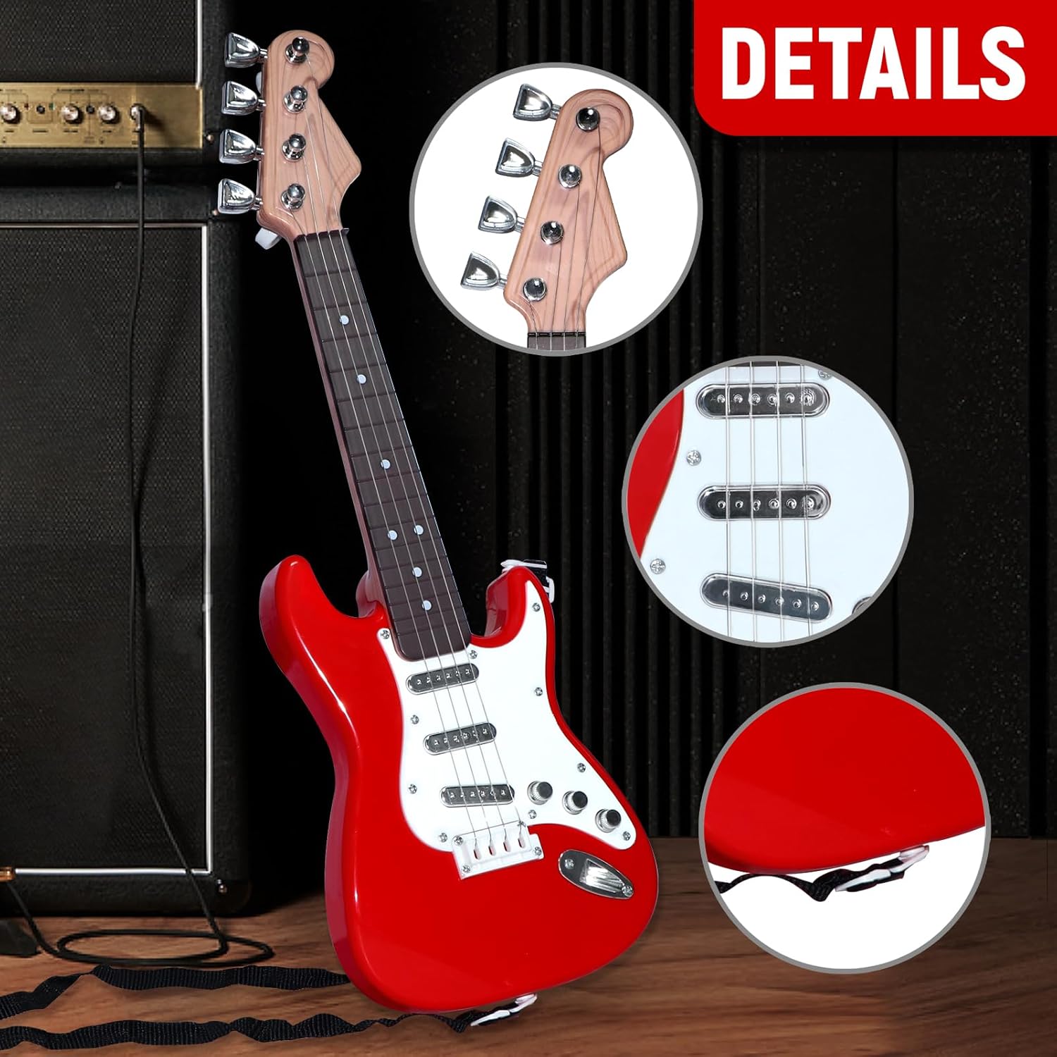 Kids Electric Guitar Toy - 4-S - Musical Instrument Drawing 评论和价格