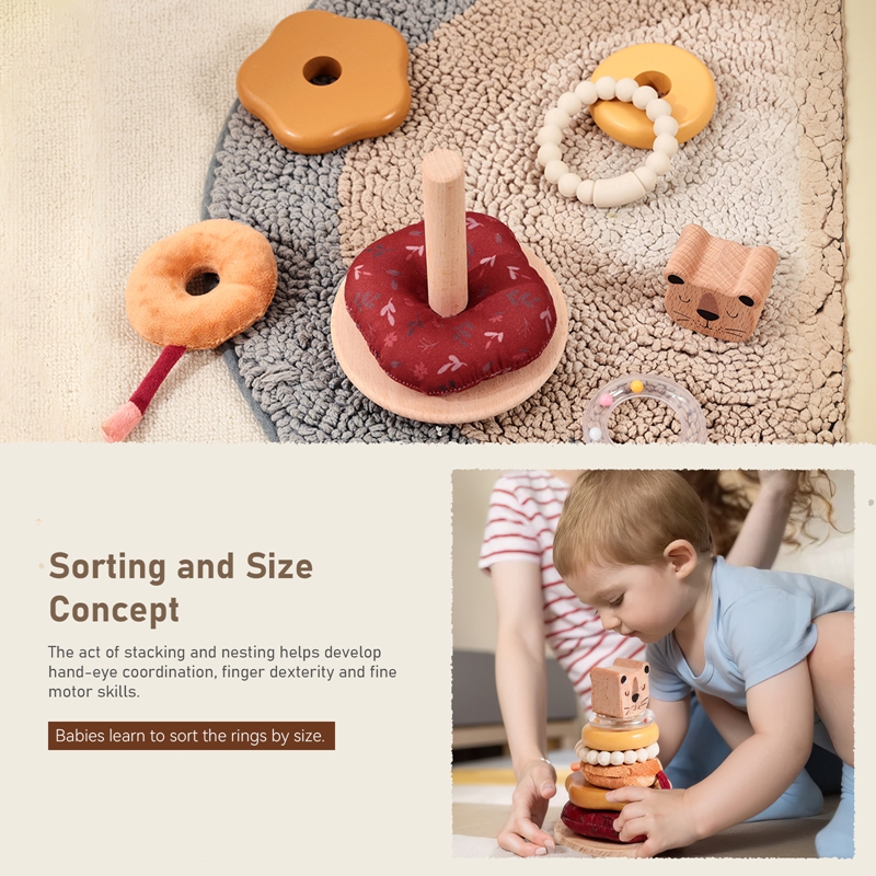 0-12 Months Cotton Rattle Toys - Musical Instrument Rattle 评论和价格