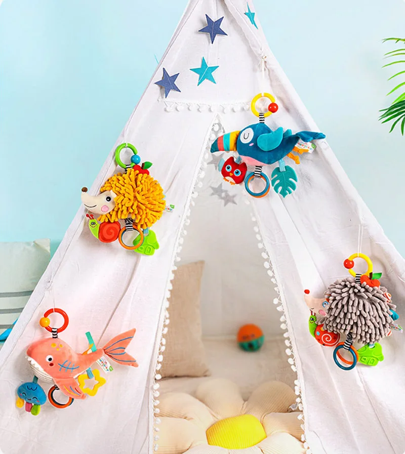Newborn Infant Soft Plush Toy  - Musical Instrument Rattle 评论和价格