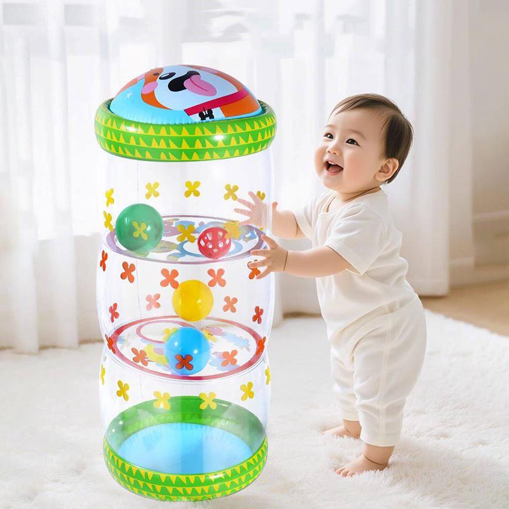 Inflatable Baby Crawling Rolle - Musical Instrument Rattle 评论和价格