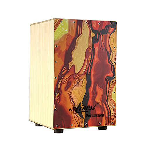 Colour Wood Hand Cajon Box Dru - Musical Instrument Band 评论和价格