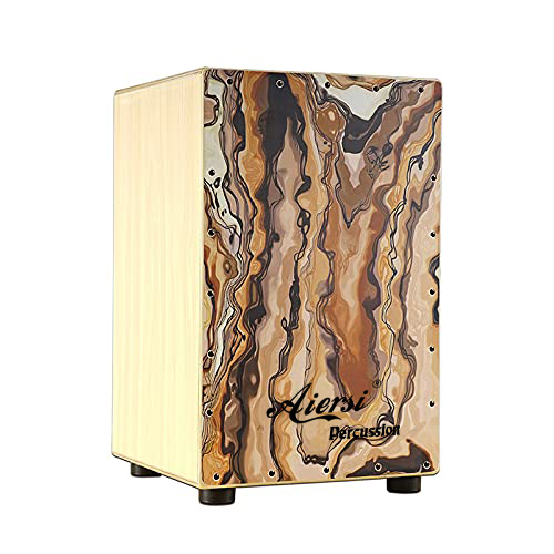 Colour Wood Hand Cajon Box Dru - Musical Instrument Band 评论和价格