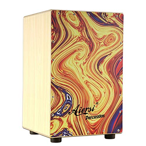 Colour Wood Hand Cajon Box Dru - Musical Instrument Band 评论和价格
